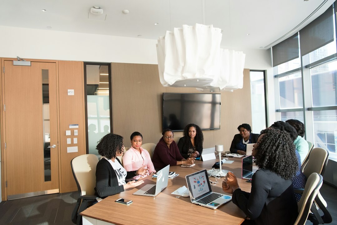 diverse group in discussion